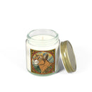 Coconut Apricot Scented Candle (4oz/9oz) — Decorative Tiger Illustration Jar Printify