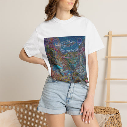 Underwater Dreamscape T-Shirt — Psychedelic Ocean Whale Art Tee
