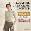 High-End Yoga Wear With Chest Pads Womens Short-Sleeve Sports Top Miracle Store