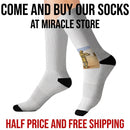 Vintage Western Cowboy Sublimation Socks — Novelty Graphic Crew Socks Printify