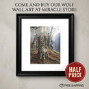 Wolf Pack Framed Poster — Woodland Nature Print for Home Decor Printify