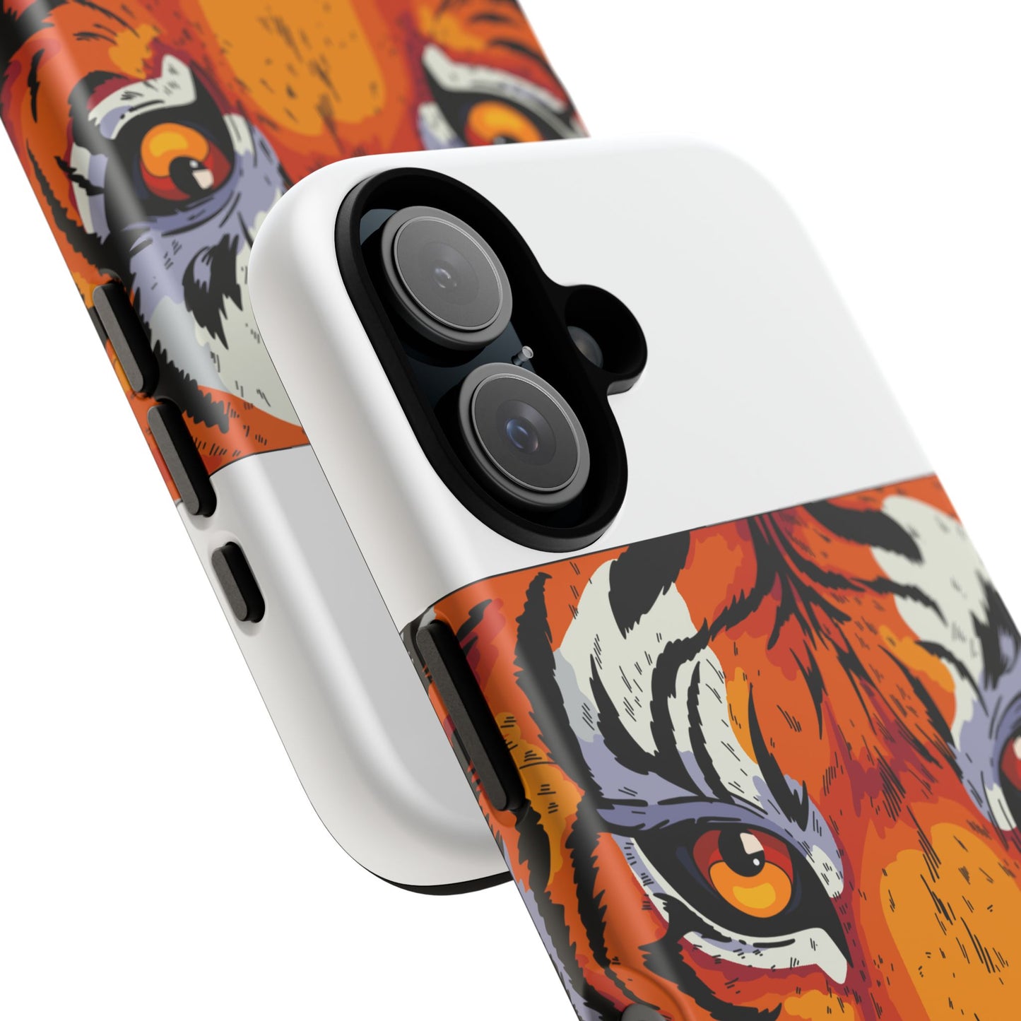 Tiger Face Phone Case - Fierce Orange Tiger iPhone/Android Protective Cover