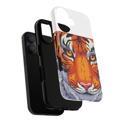 Tiger Face Phone Case - Fierce Orange Tiger iPhone/Android Protective Cover