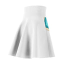 Rose Garden Skater Skirt — Floral Pink Rose AOP Skirt Printify