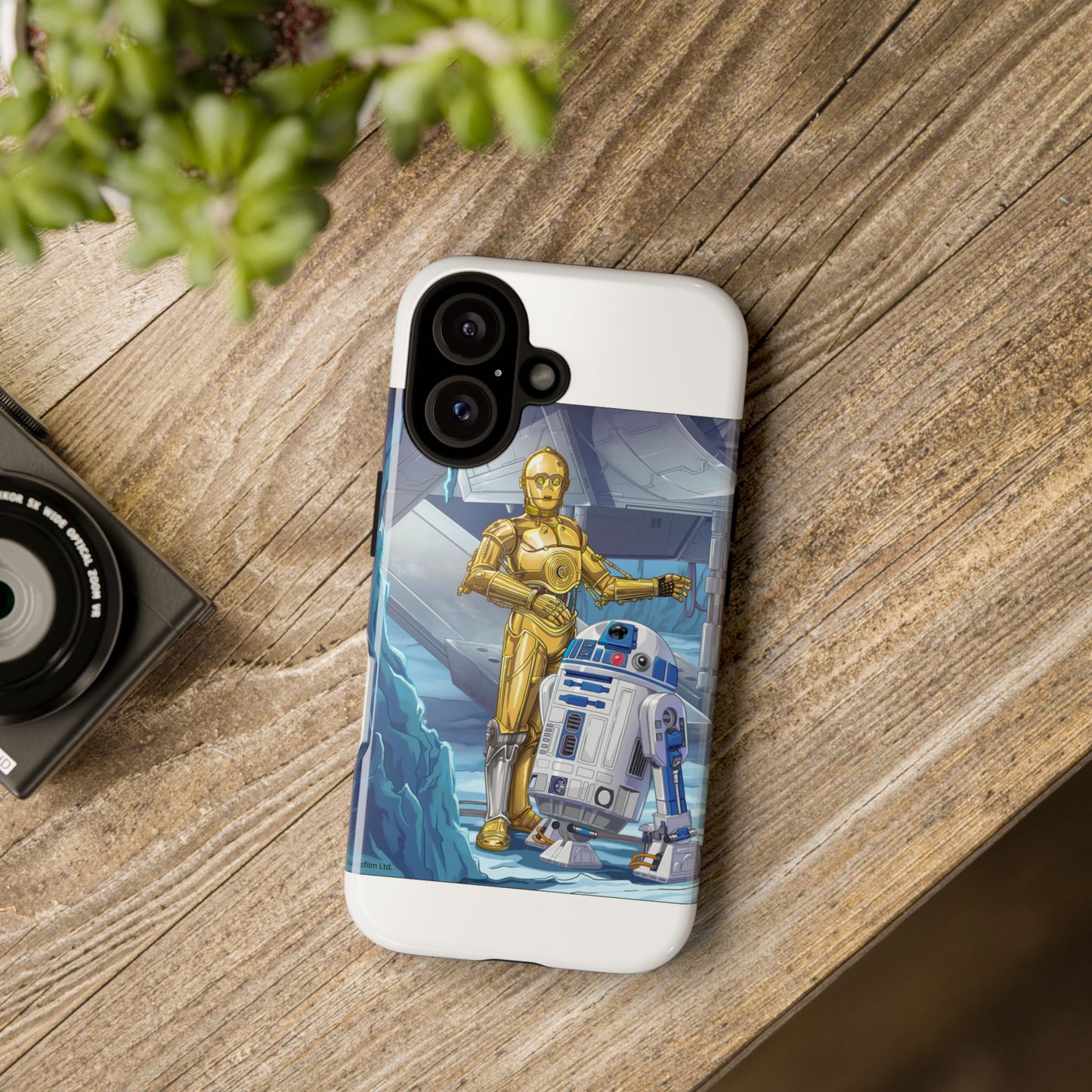 R2-D2 & C-3PO Droid Phone Case — Retro Sci‑Fi Protective iPhone Cover