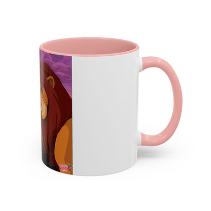 Lion Pride Coffee Mug – Nostalgic Animated Safari Accent Mug (11/15oz)