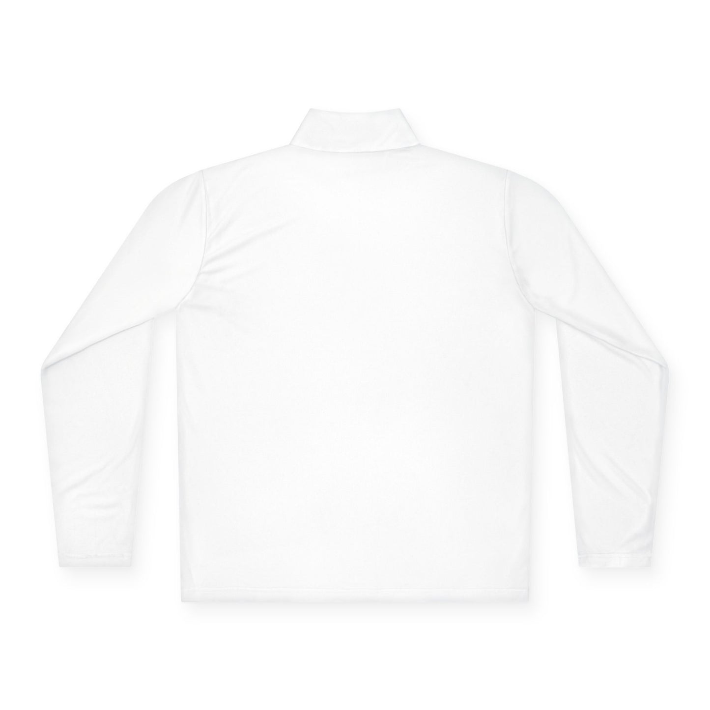 Nature Scene Quarter-Zip Pullover — Mountain River Landscape Embroidered