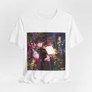 Anime Couple in Neon Garden Graphic Tee