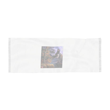Eagle Mountain Light Scarf — Scenic Flying Eagle Nature Print