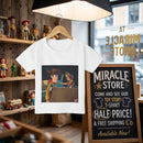 Cowboy Toy Scene Toddler T‑Shirt — Nostalgic Animated Characters Print Printify