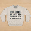Relax Faded Crewneck Sweatshirt Printify