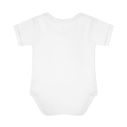 Infant Bodysuit — Cute Fisherman on Yellow Fish Baby Onesie