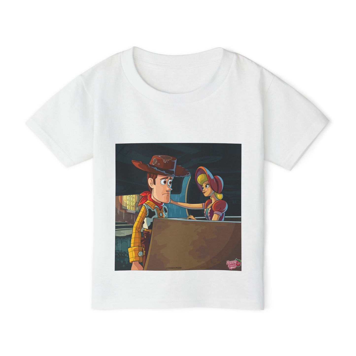 Cowboy Toy Scene Toddler T‑Shirt — Nostalgic Animated Characters Print