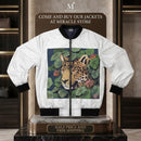 Men's Bomber Jacket — Jungle Leopard & Surreal Elephant Art AOP Printify