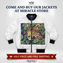 Men's Bomber Jacket — Jungle Leopard & Surreal Elephant Art AOP Printify