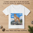Toddler T‑Shirt — Brave Mountain Wolf Graphic Tee Printify