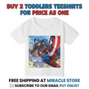 Captain-Inspired Toddler T-Shirt – Shield Hero Action Graphic Printify