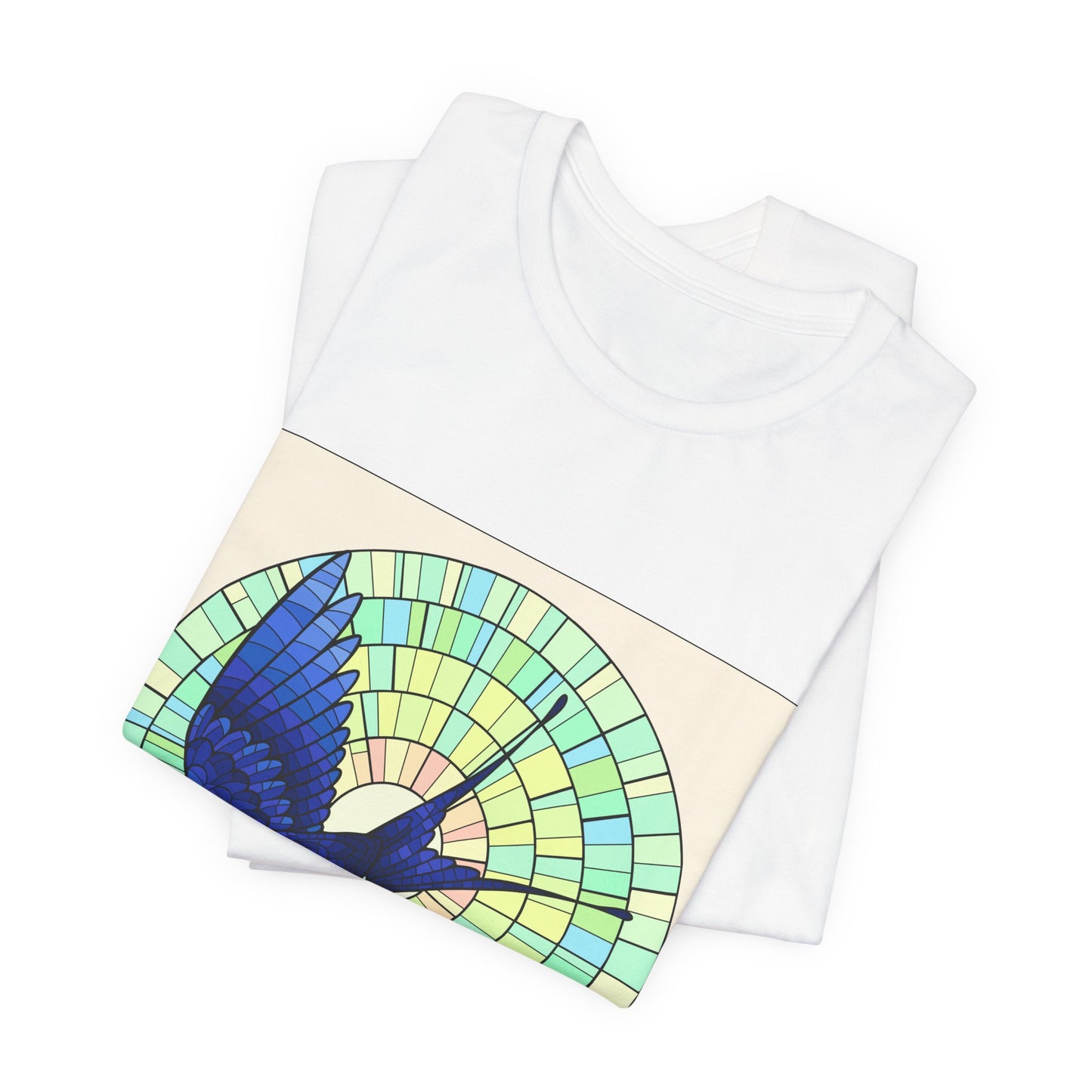 Artistic Bird T‑Shirt — Colorful Swallow & Dove Graphic Tee