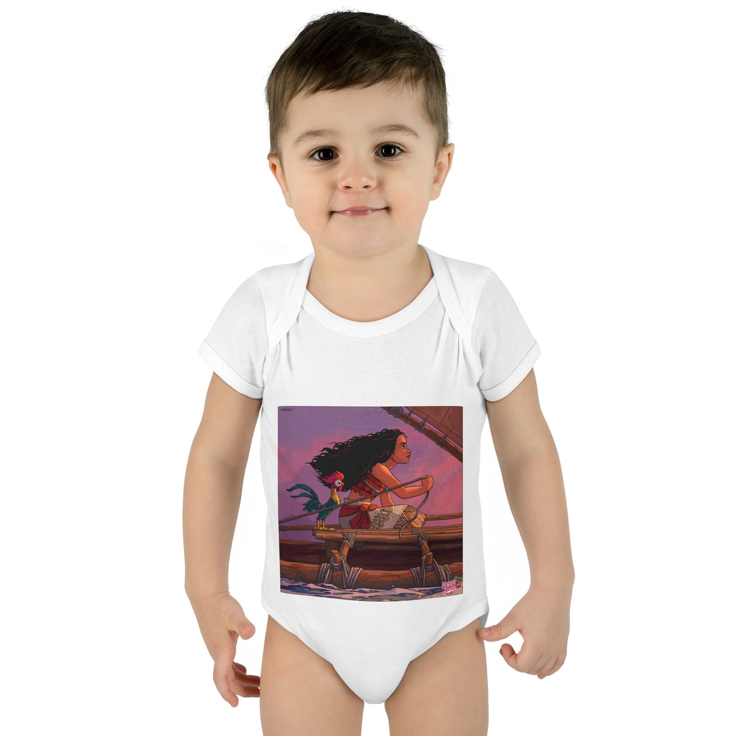 Baby Bodysuit — Adventure Princess & Parrot Graphic Infant Onesie