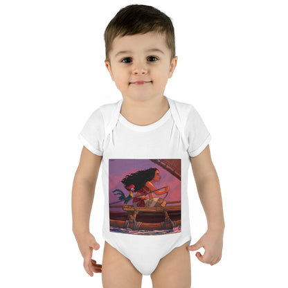 Baby Bodysuit — Adventure Princess & Parrot Graphic Infant Onesie