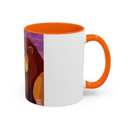 Lion Pride Coffee Mug – Nostalgic Animated Safari Accent Mug (11/15oz)