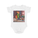 Fox Parent & Cub Baby Bodysuit - Cute Cartoon Woodland Family Infant Onesie Printify