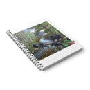 Bear Family Forest Scene A5 Wirobound Notebook - Lined Journal for Nature Lovers Printify