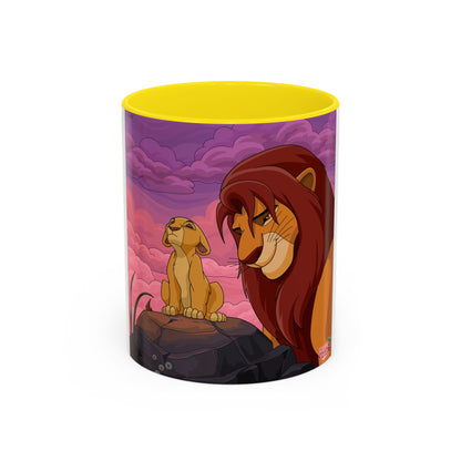 Lion Pride Coffee Mug – Nostalgic Animated Safari Accent Mug (11/15oz)