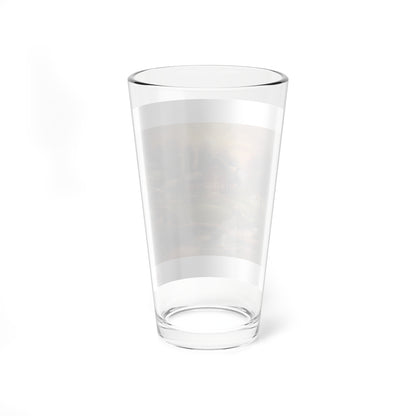 16oz Farmhouse Mixing Glass – Rustic Barn Landscape Pint Glass
