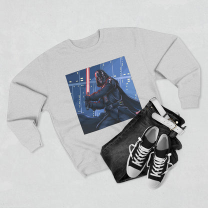 Darth Vader Lightsaber Crewneck Sweatshirt — Galactic Sith Graphic Pullover