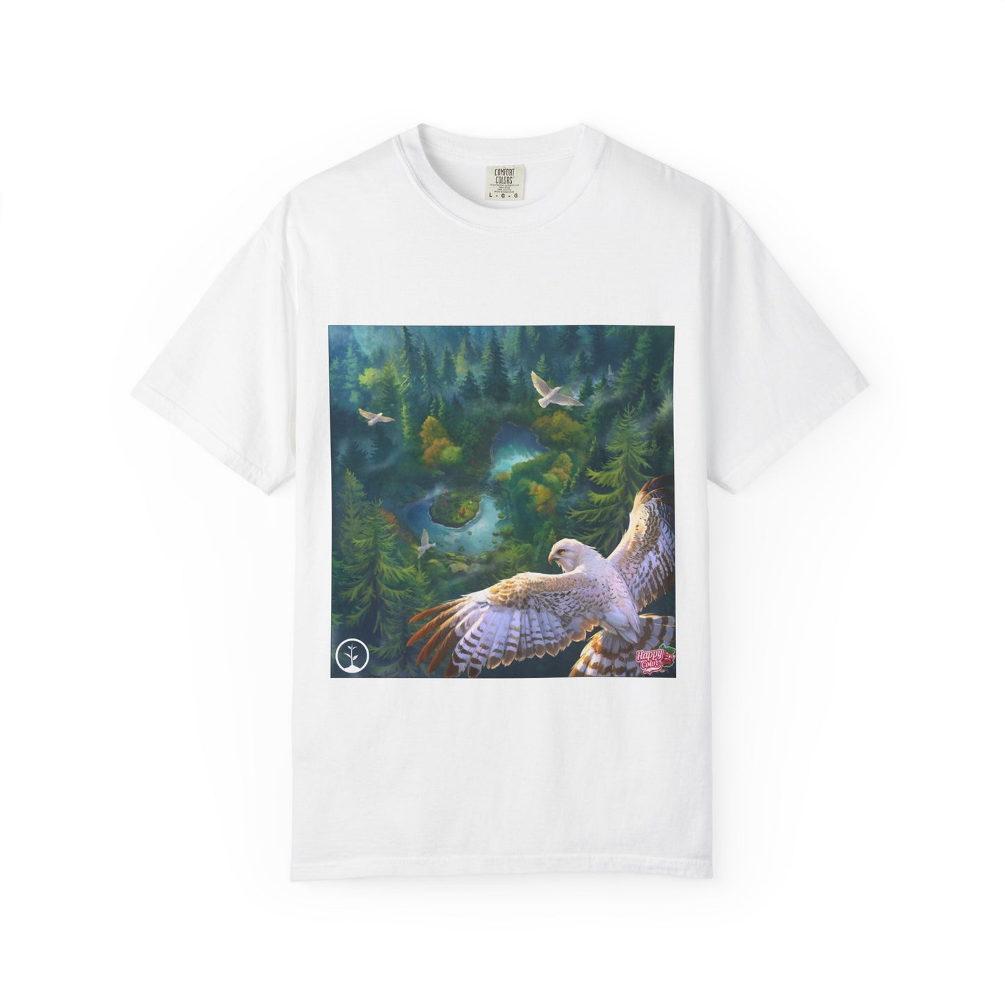 Forest Raptor T-Shirt — Soaring Owl Nature Graphic Tee