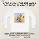 Star Droid Crew Long Sleeve Tee — Retro R2‑D2 & C‑3PO Droid Design Printify