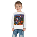 Halloween Pumpkin Patch Toddler Long Sleeve Tee — Cute Kid Trick-or-Treat Illustration Printify