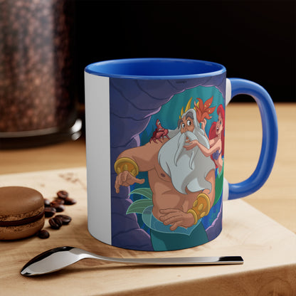 Lilo & Stitch Surfing Accent Mug — Cute Hawaiian Cartoon Coffee Cup (11oz)