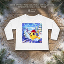 Cute Ski Chick Toddler Long Sleeve Tee — Winter Snowy Adventure Shirt Printify