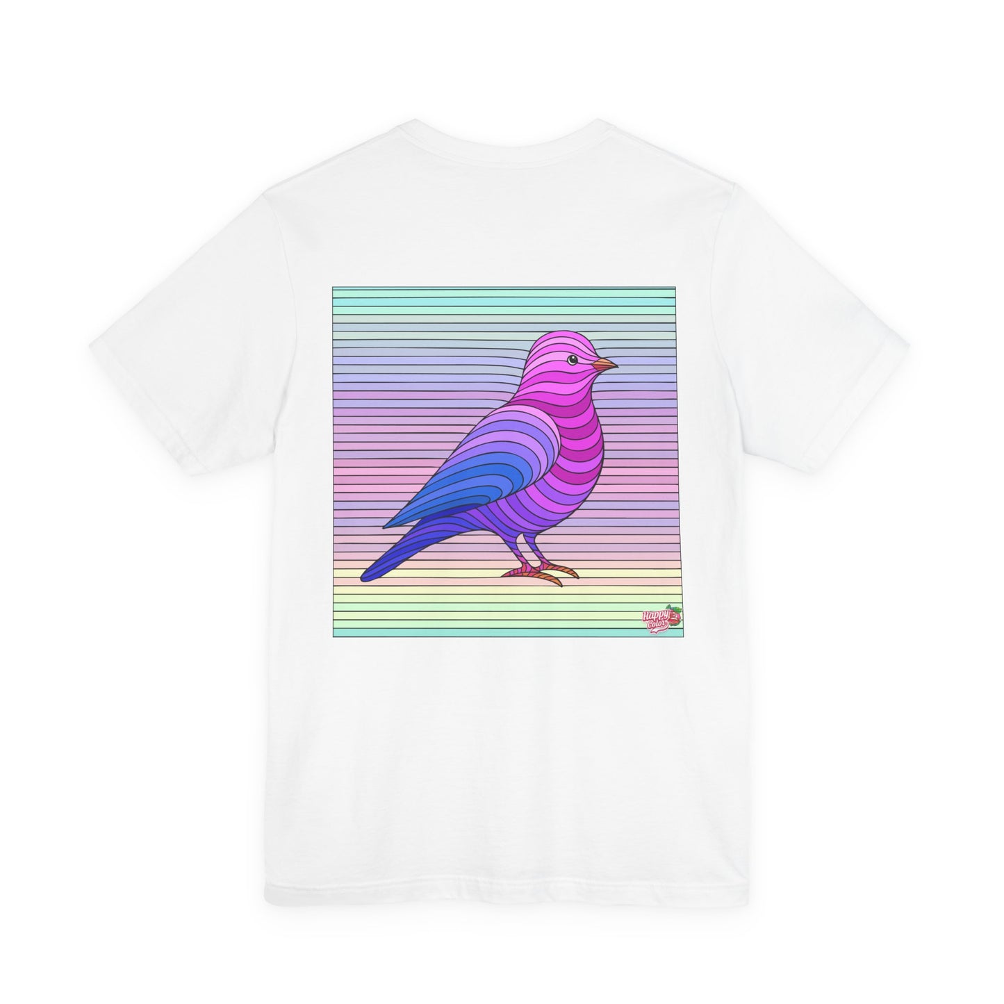Artistic Bird T‑Shirt — Colorful Swallow & Dove Graphic Tee