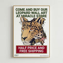 Leopard in Vines Canvas Print — Botanical Jungle Wall Art Printify