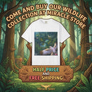 Forest Raptor T-Shirt — Soaring Owl Nature Graphic Tee Printify