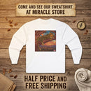 Leopard Sunset Graphic Long Sleeve Tee Printify