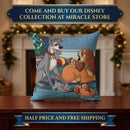 Disney Lady and Tramp Family Christmas Square Pillow Printify