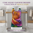 Racerback Dress — Vibrant Mosaic Rose Floral Print Printify