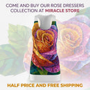 Racerback Dress — Vibrant Mosaic Rose Floral Print Printify