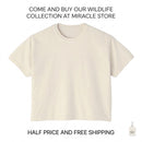 Owl Floral Boxy Tee Printify