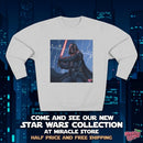 Darth Vader Lightsaber Crewneck Sweatshirt — Galactic Sith Graphic Pullover Printify