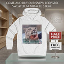 Snow Leopard Rescue Hoodie — 'See the World Through My Eyes' Wildlife Conservation Pullover Printify
