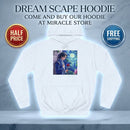 Hoodie — Dreamy Night Garden Anime Boy Illustration Printify