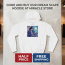 Hoodie — Dreamy Night Garden Anime Boy Illustration Printify