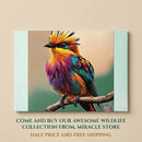 Glass Cutting Board — Colorful Tropical Bird Art Kitchen Chopping Board Printify