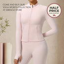 Womens Yoga Outerwear Sun-protection Jacket Slim-fit And Quick-drying Miracle Store