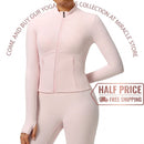 Womens Yoga Outerwear Sun-protection Jacket Slim-fit And Quick-drying Miracle Store